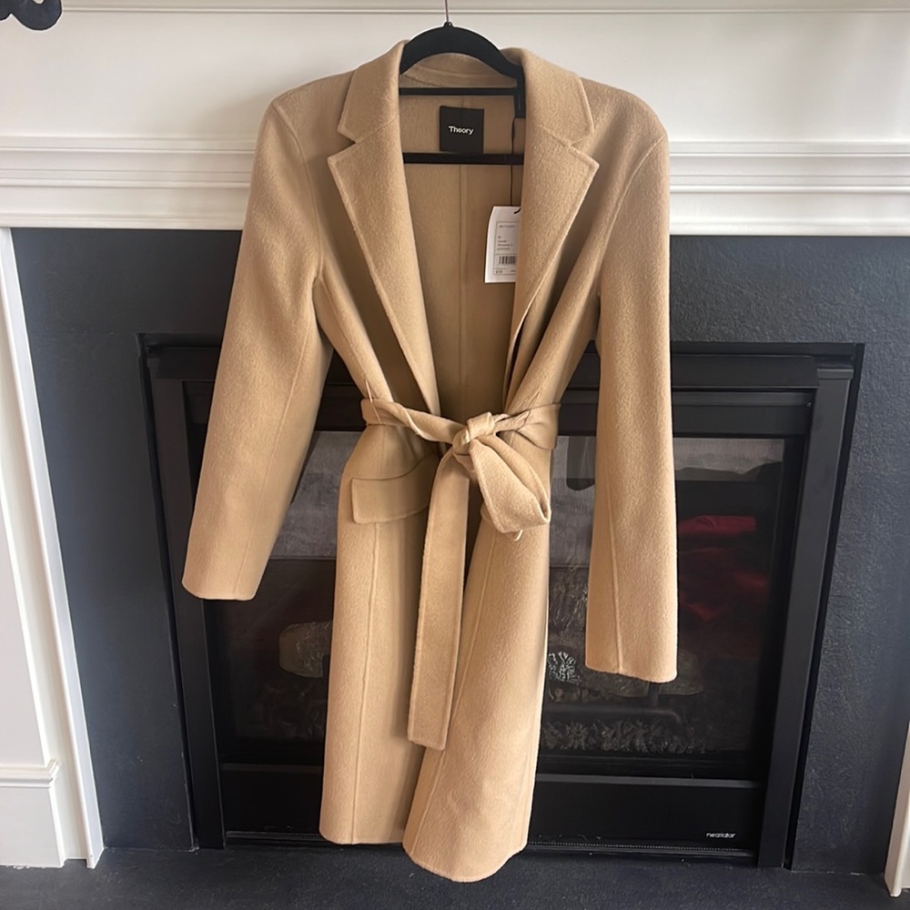 NWT Theory Belt Coat M WINSOME 2